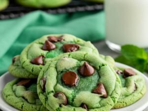 Mint Chocolate Chip Cookies