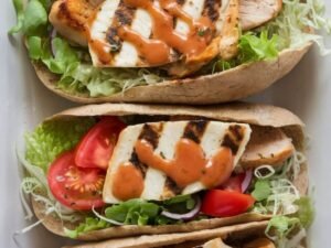 Nando's Halloumi Chicken Breast Pitta Recipe