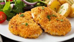 Perfect Parmesan Crusted Chicken in the Air Fryer