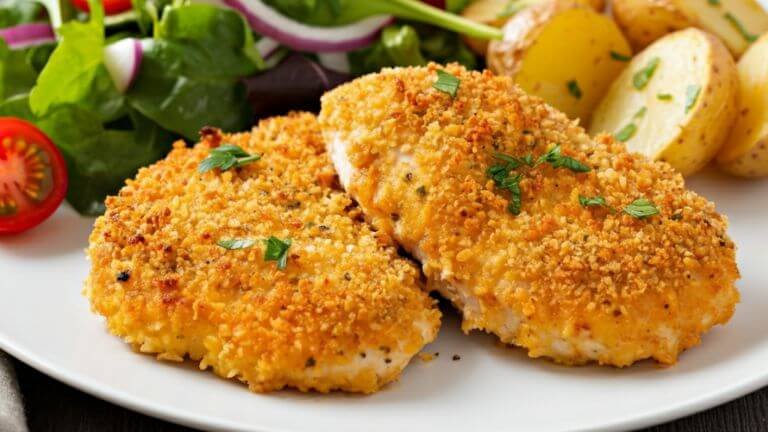 Perfect Parmesan Crusted Chicken in the Air Fryer