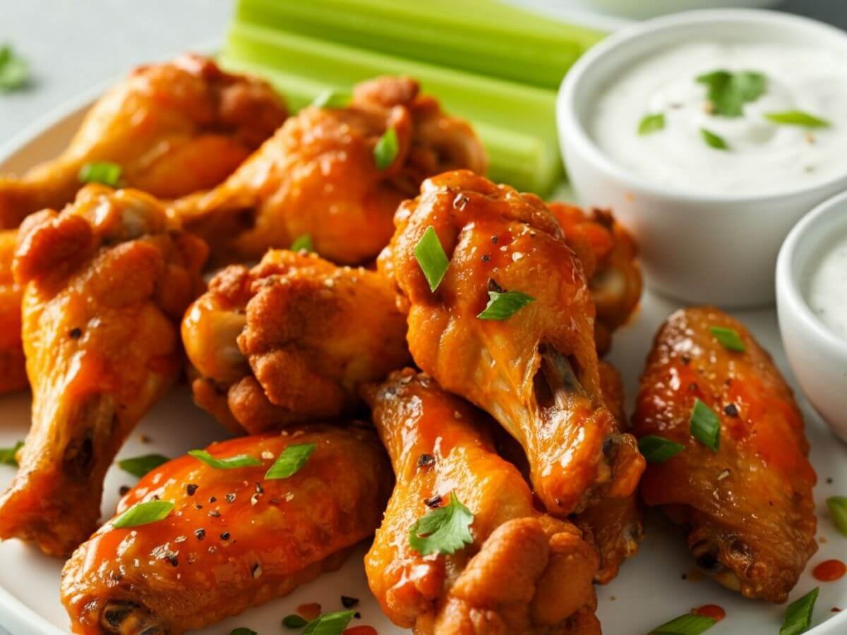 Spicy Buffalo Fried Chicken Wings Recipe