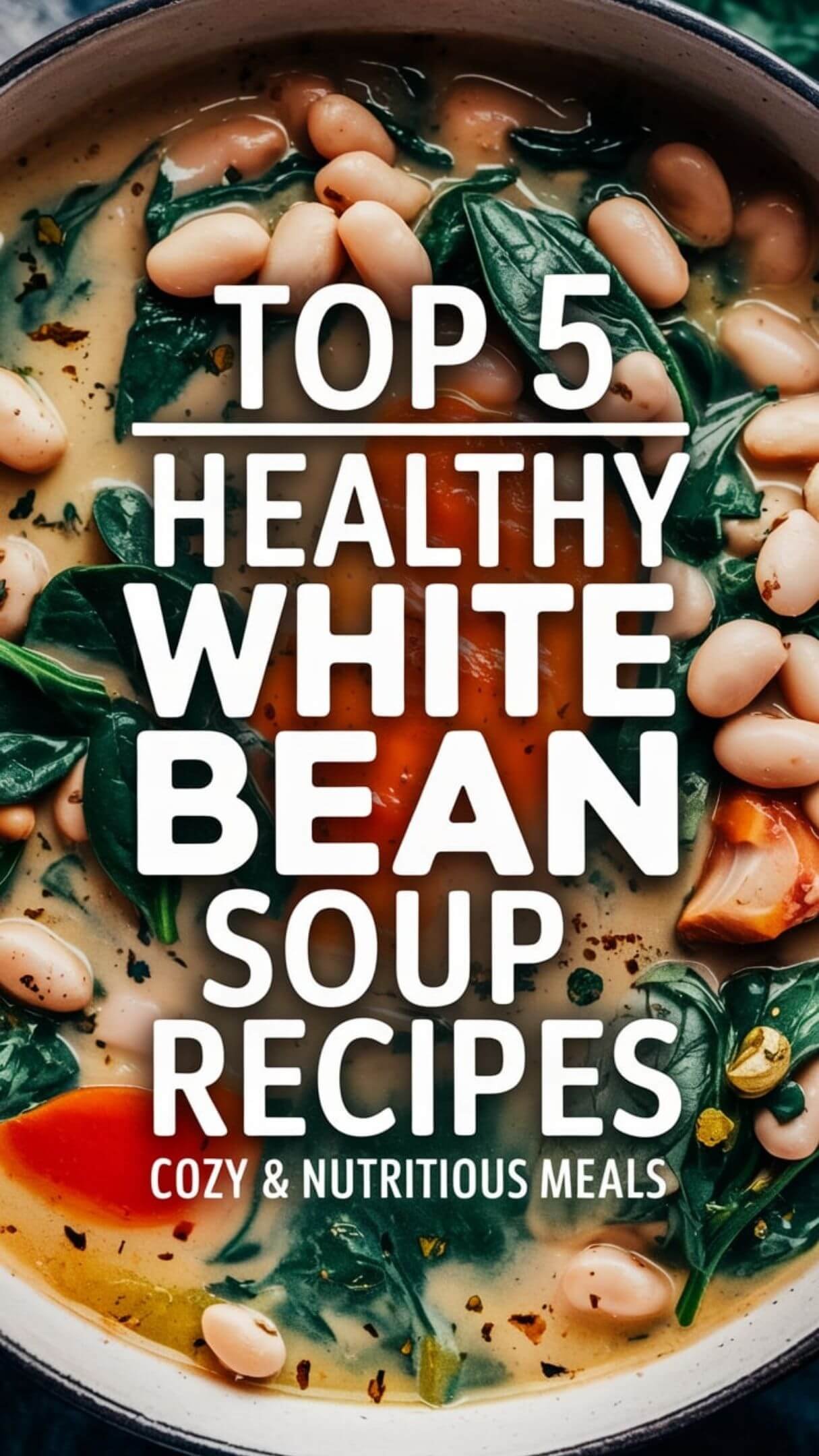 Warm up with these 5 healthy white bean soup recipes! Packed with protein, fiber, and delicious flavors, these soups are perfect for meal prep, weight loss, or a comforting family dinner. Easy to make and full of goodness!