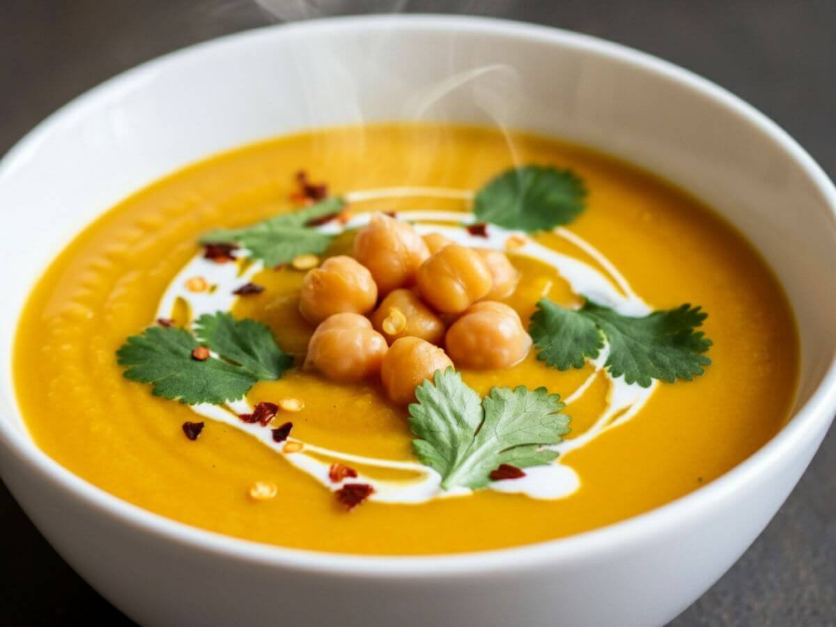 Lemony Coconut Sweet Potato Soup