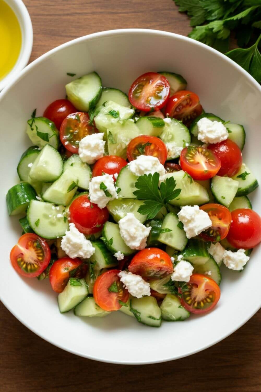 Mediterranean Cucumber Feta Salad