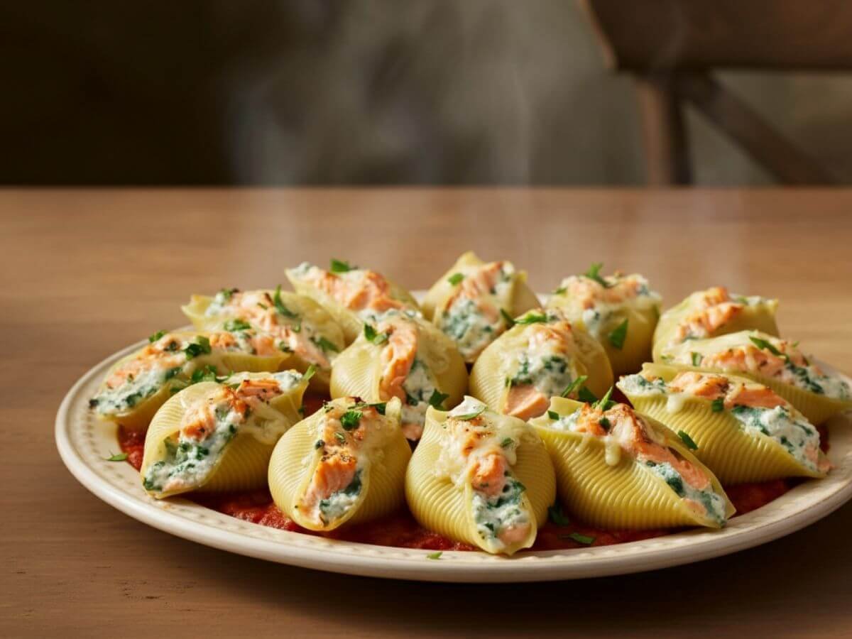 Salmon Stuffed Shells Recipe