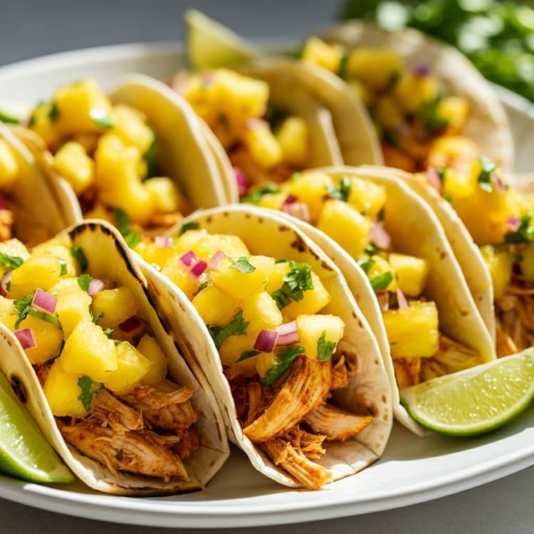 Chicken Tacos with Pineapple Salsa