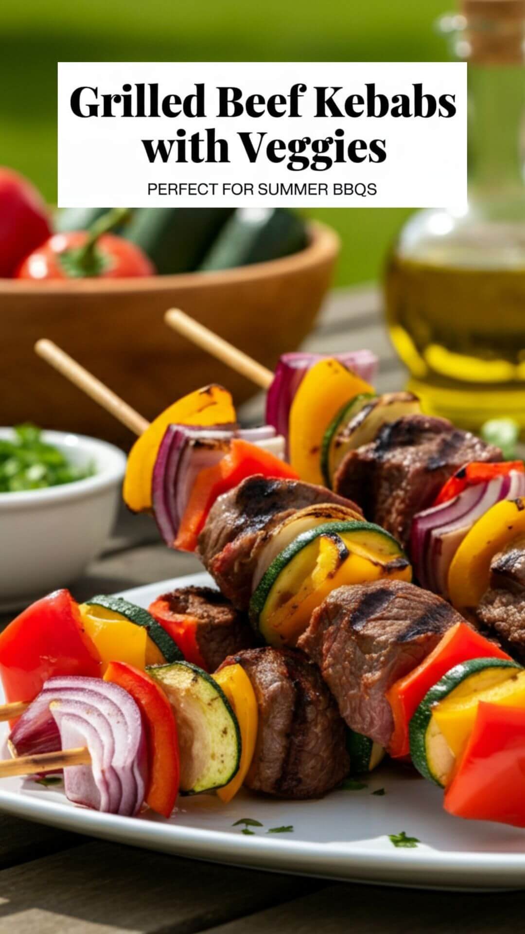 These grilled beef kebabs with veggies are packed with smoky flavor and perfect for BBQ nights, summer parties, and easy weeknight dinners. Great for fans of high-protein meals, low-carb recipes, and outdoor cooking.