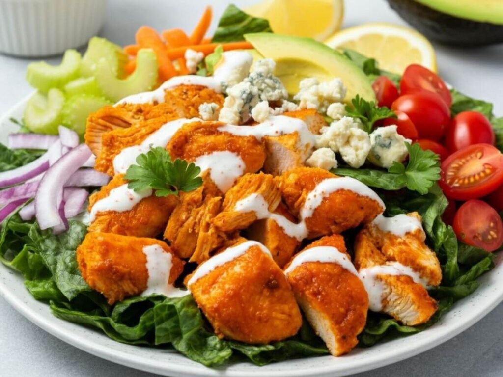 Healthy Buffalo Chicken Salad – High Protein & So Delicious!