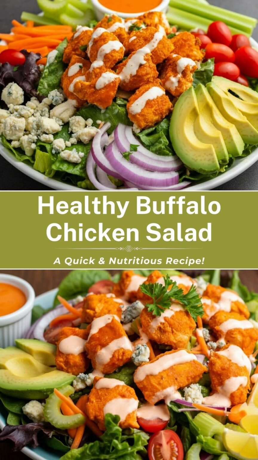 Healthy Buffalo Chicken Salad – High Protein & So Delicious!