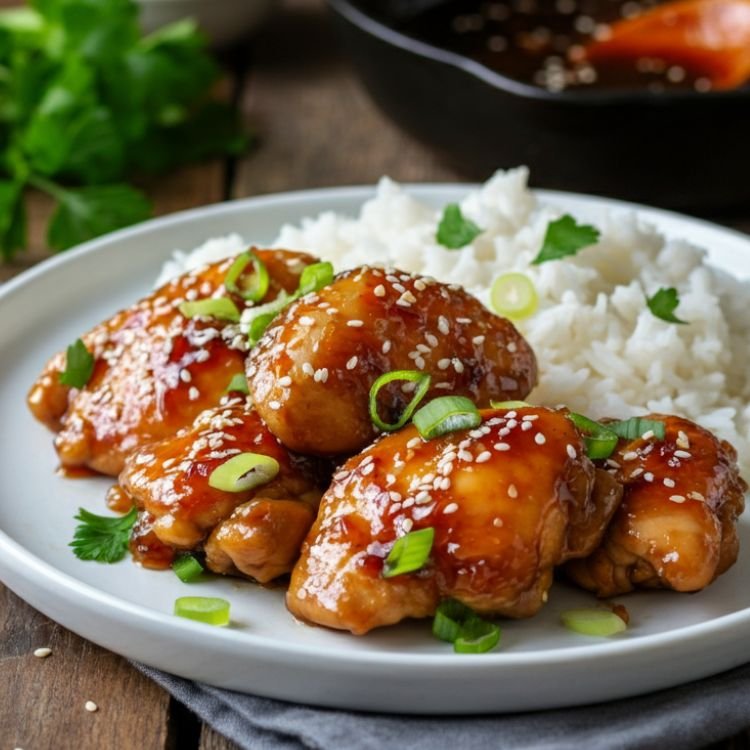 Honey Garlic Glazed Chicken