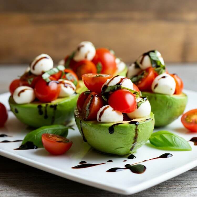 Caprese Stuffed Avocados