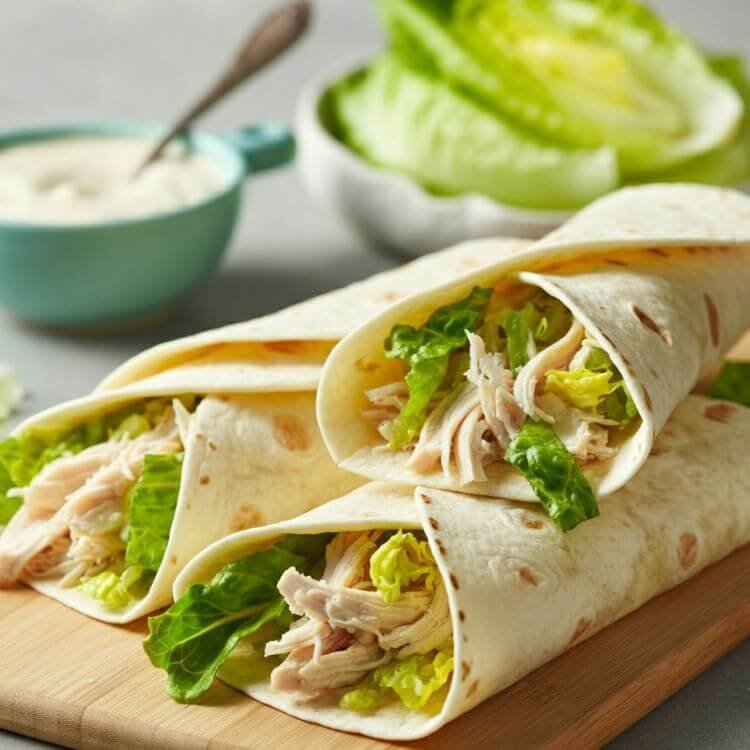 Chicken Caesar Wraps