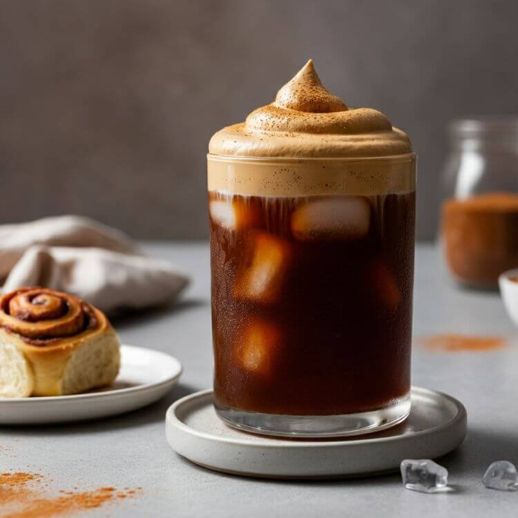 Cinnamon Roll Protein Cold Foam Coffee 