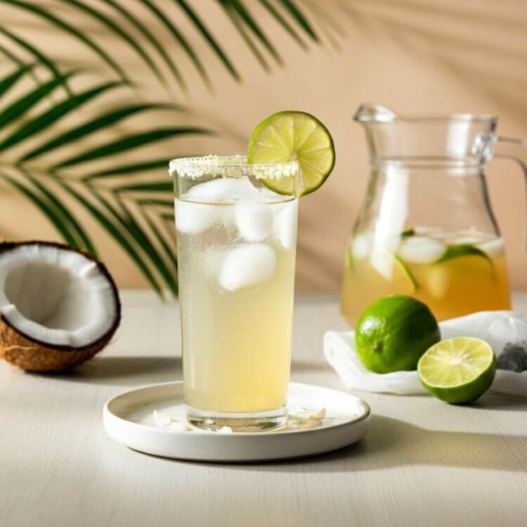 Coconut Lime Iced Tea