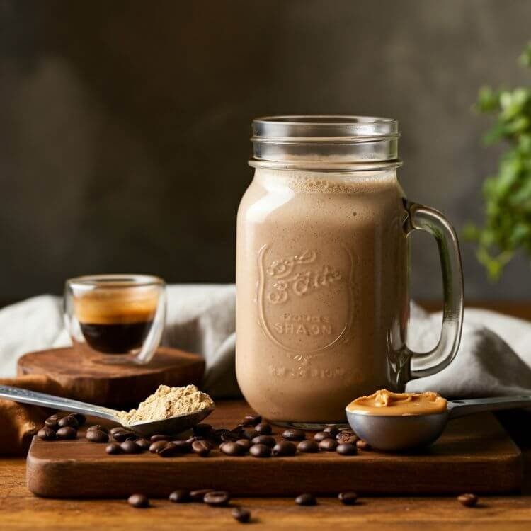 Creamy Peanut Butter Espresso Shake