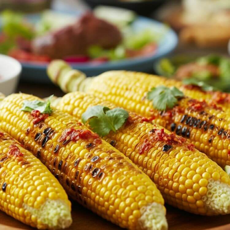 Grilled Corn on the Cob with Chili Lime Butter