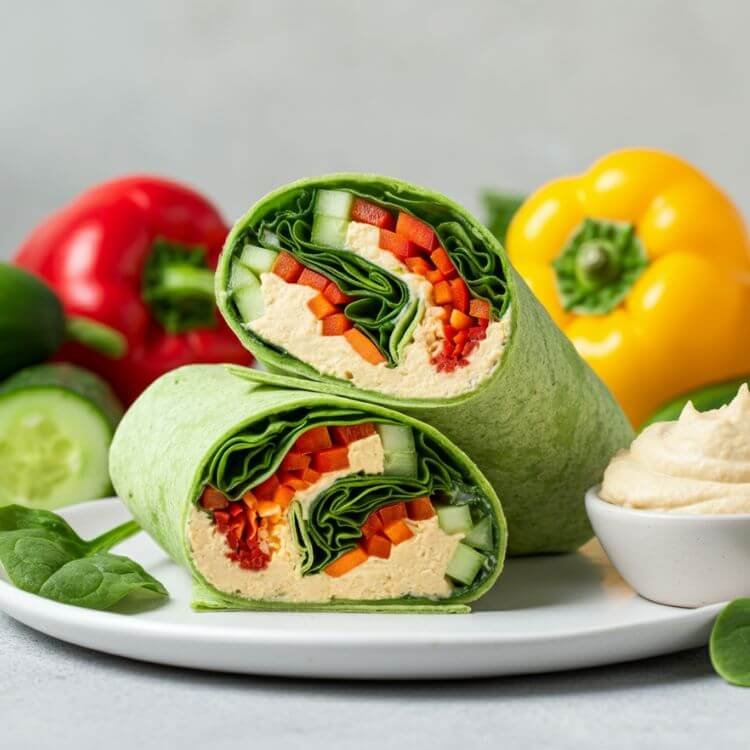 Hummus Veggie Wrap