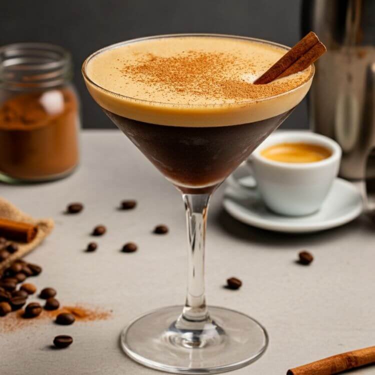 Spiced Espresso Martini with Javar Burn 