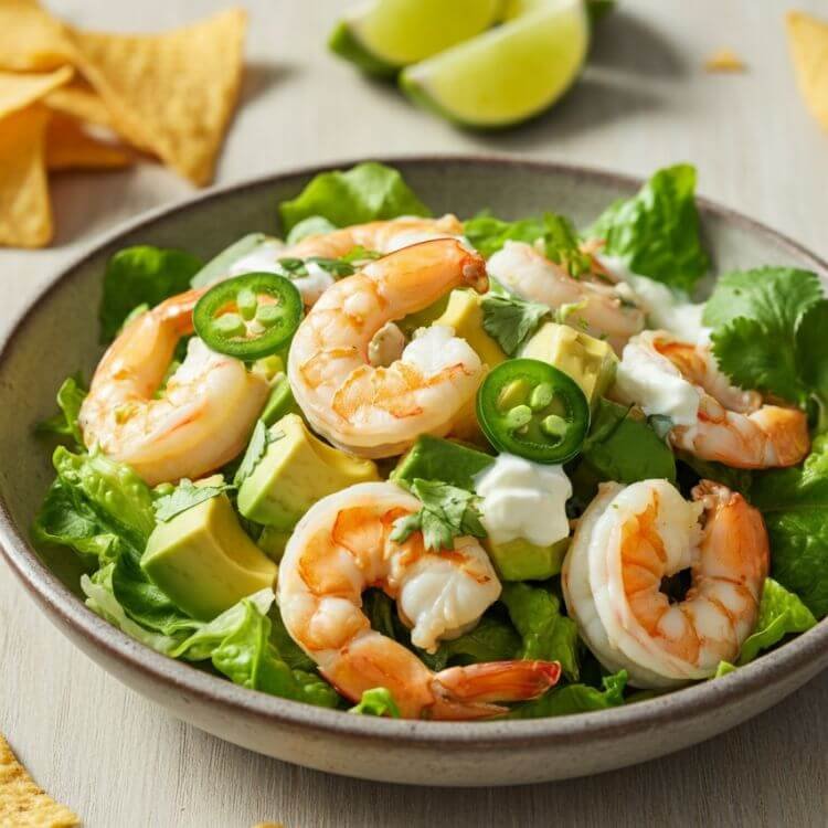 Spicy Avocado Shrimp Salad