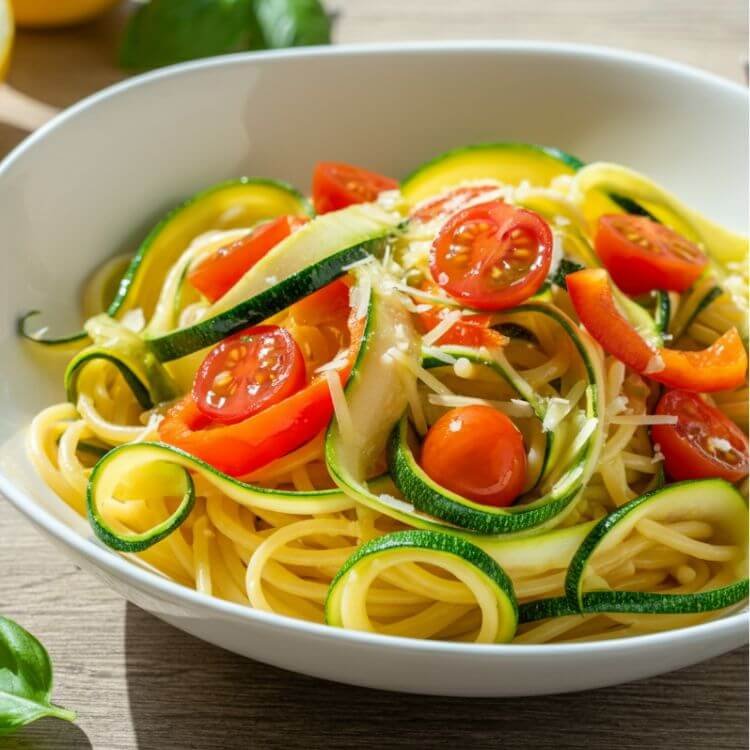 Summer Veggie Pasta with Lemon Sauce