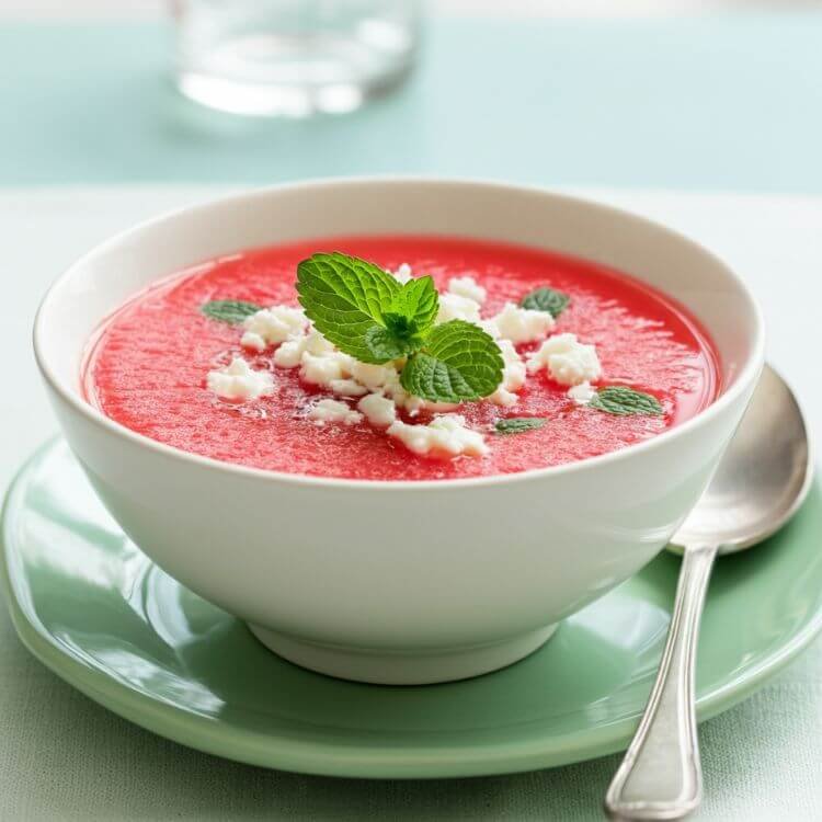 Watermelon and Mint Soup