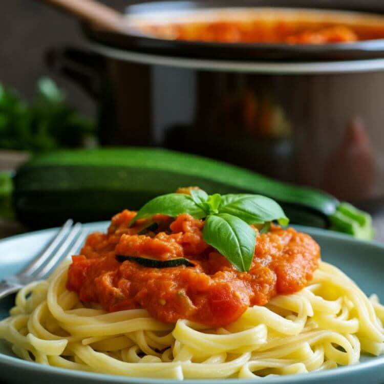 Zucchini and Tomato Pasta Sauce
