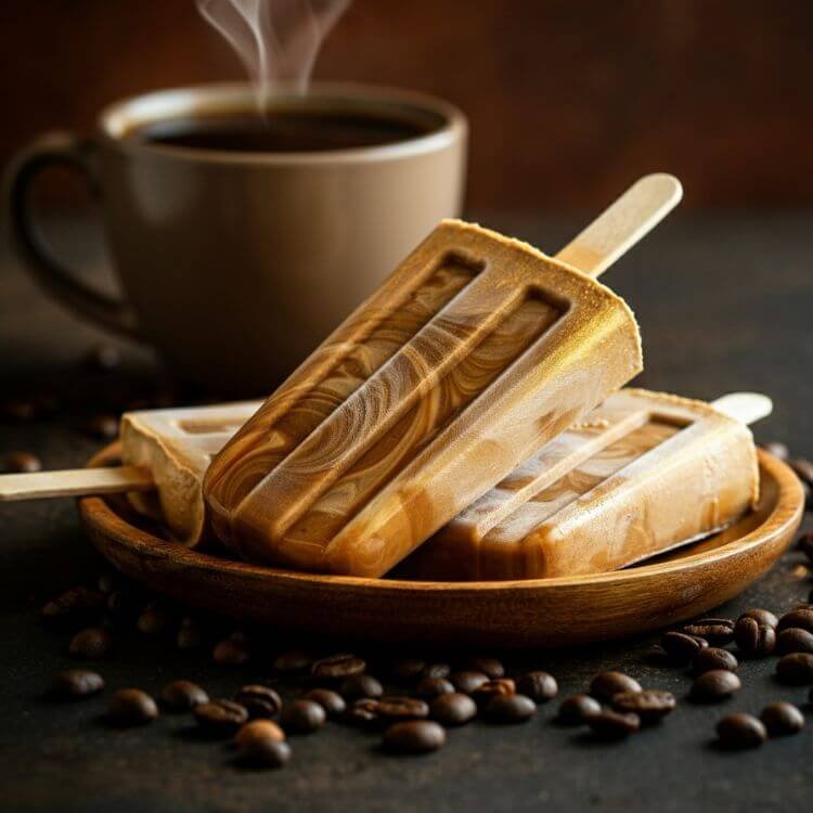 Caramel Coffee Popsicles