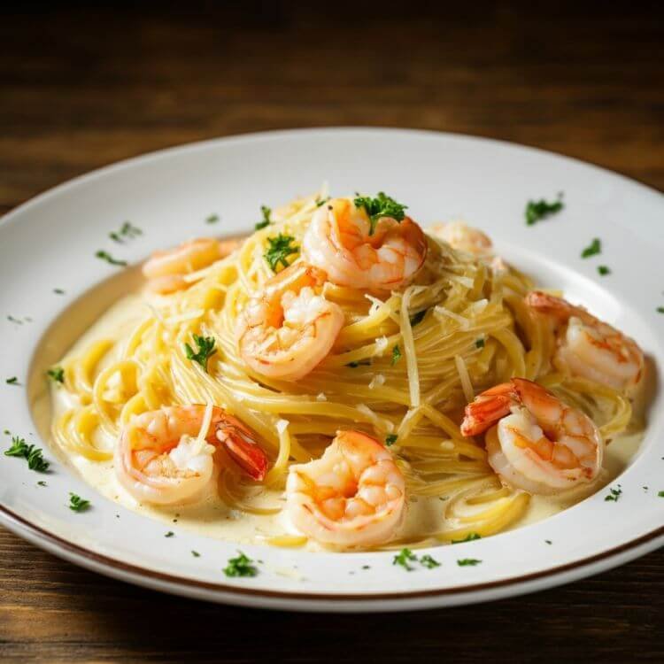 Creamy Garlic Shrimp Pasta
