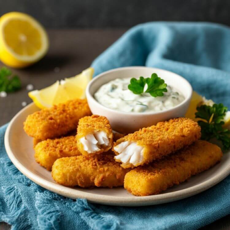 Fish Sticks with Homemade Tartar Sauce