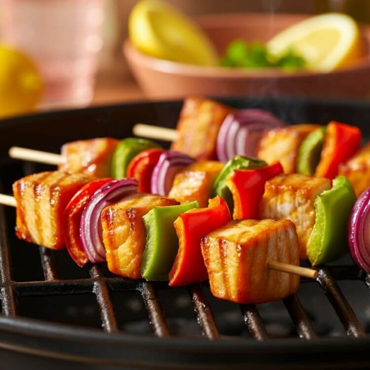 Grilled Swordfish Skewers 