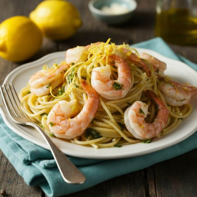 Lemon Herb Shrimp Pasta 