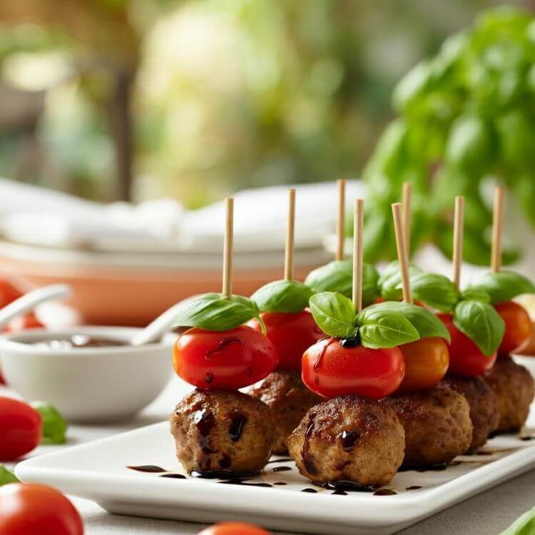 Mini Meatball Skewers 