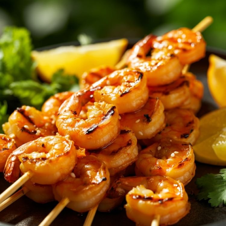 Teriyaki Grilled Shrimp Skewers