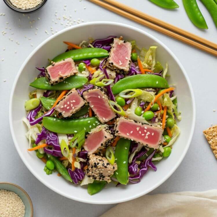 Asian-Inspired Sesame Ginger Tuna Salad