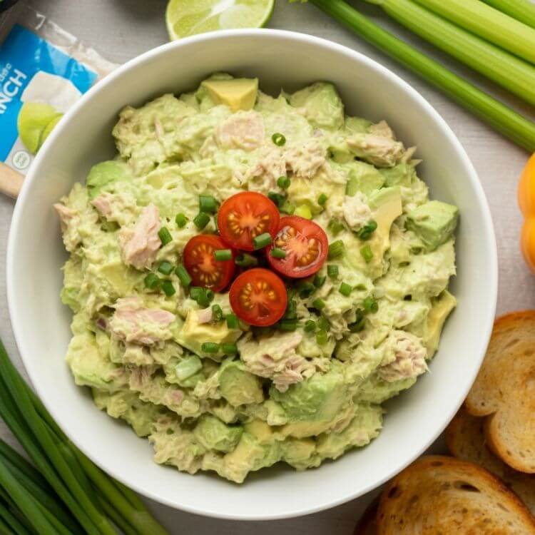 Avocado Ranch Tuna Salad