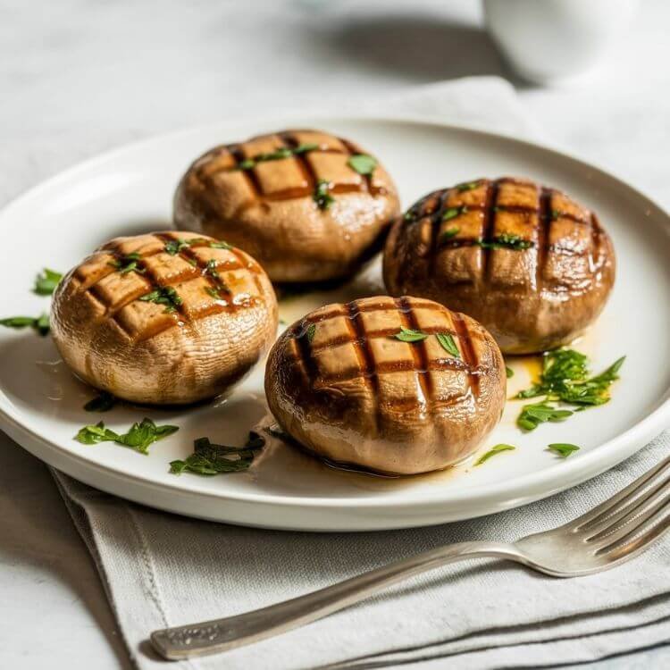 Balsamic Glazed Grilled Portobello Mushrooms