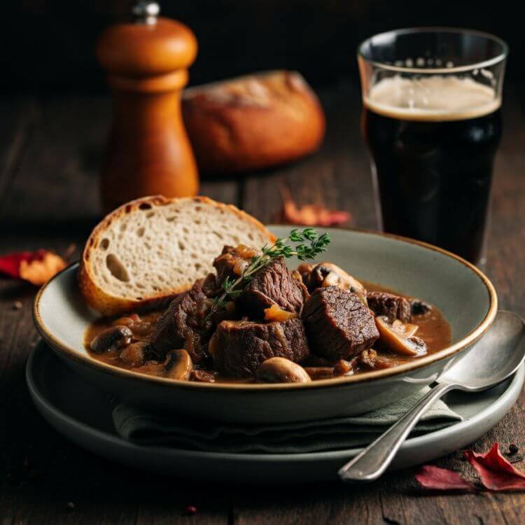 Beer and Mushroom Beef Stew