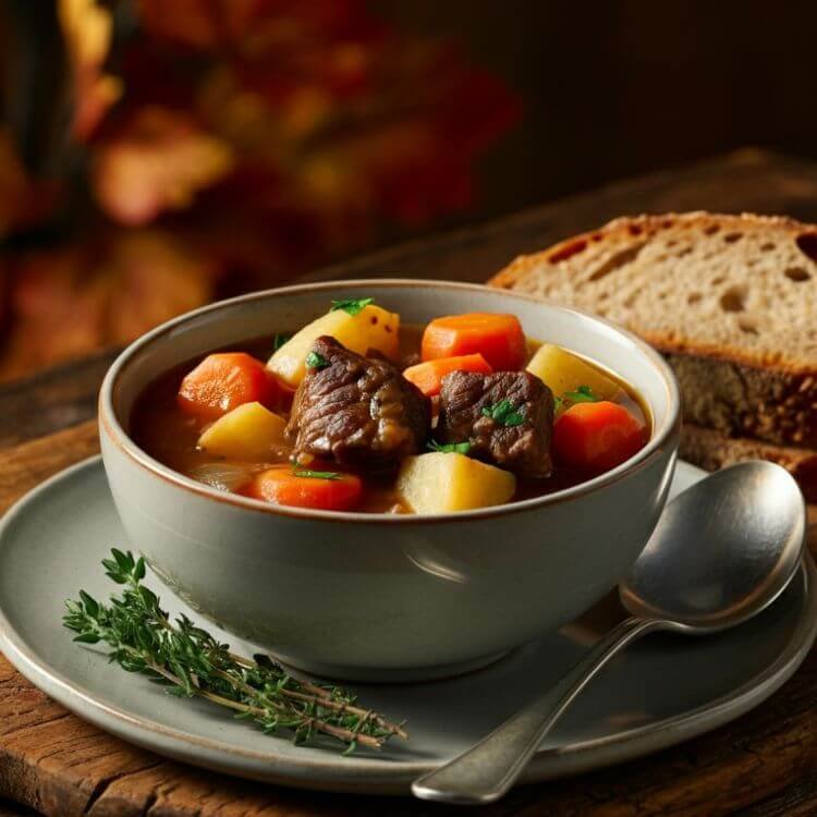 Hearty Root Vegetable and Beef Stew