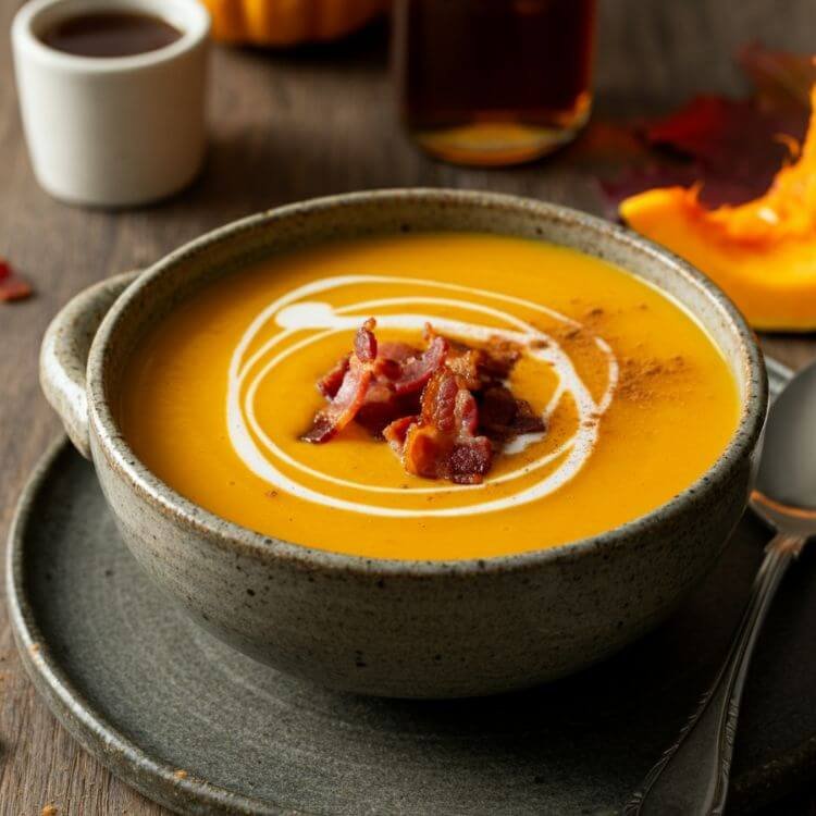Maple Bourbon Pumpkin Soup