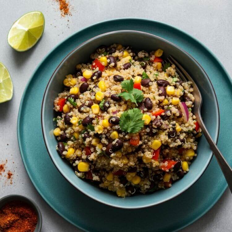 Spicy Black Bean Quinoa Salad