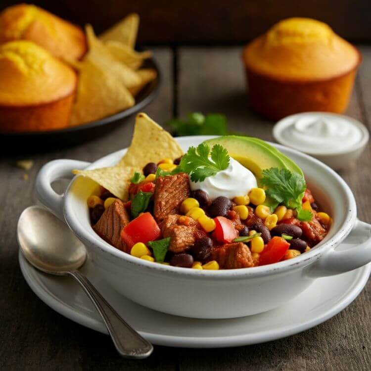 Tex-Mex Beef Stew with Corn and Black Beans