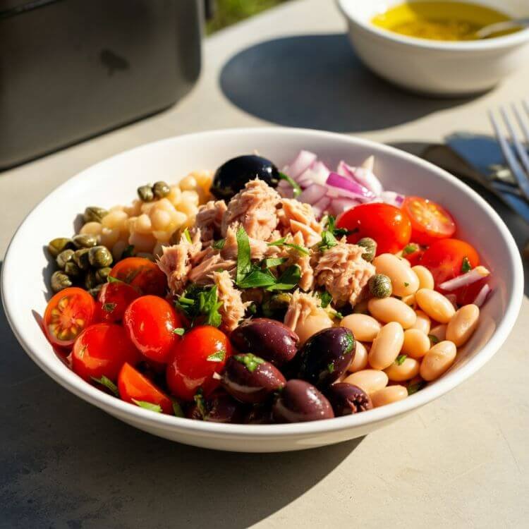 Tuna and White Bean Mediterranean Bowl