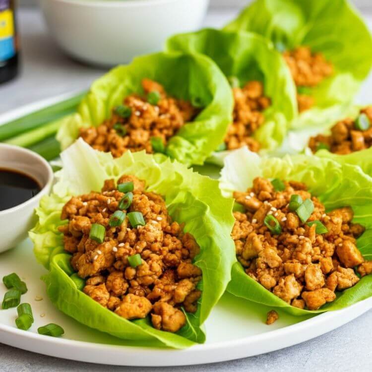 Asian-Inspired Chicken Lettuce Wraps