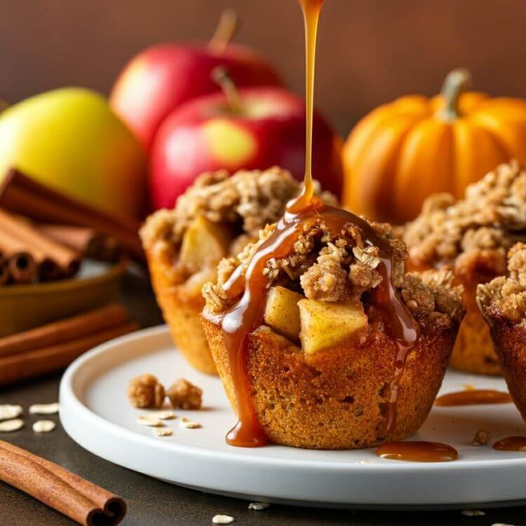 Caramel Apple Crisp Cups