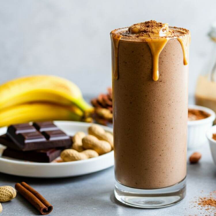 Chocolate Peanut Butter Cup Smoothie
