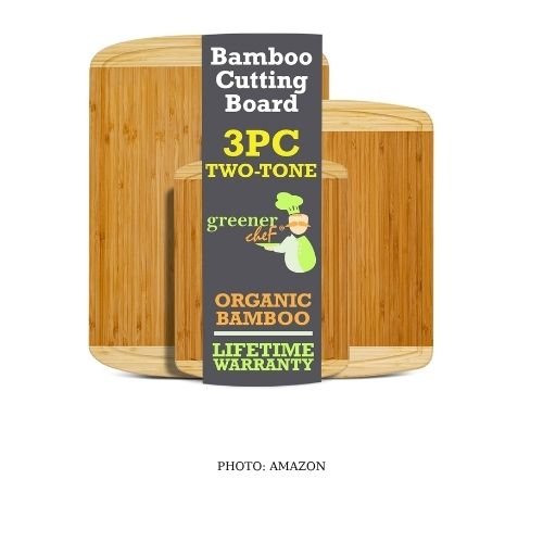 Greener Chef Bamboo Cutting Board Set