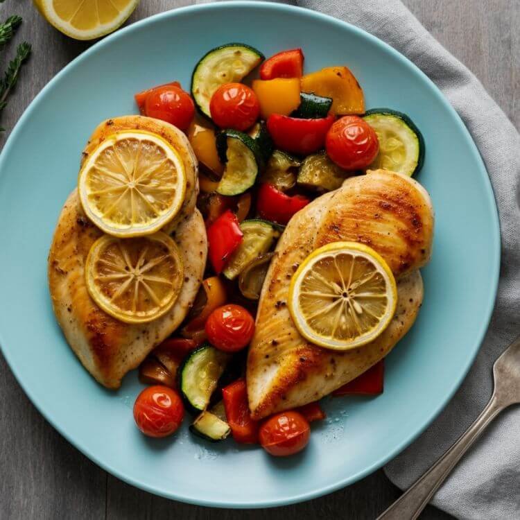 Lemon Herb Chicken with Roasted Vegetables