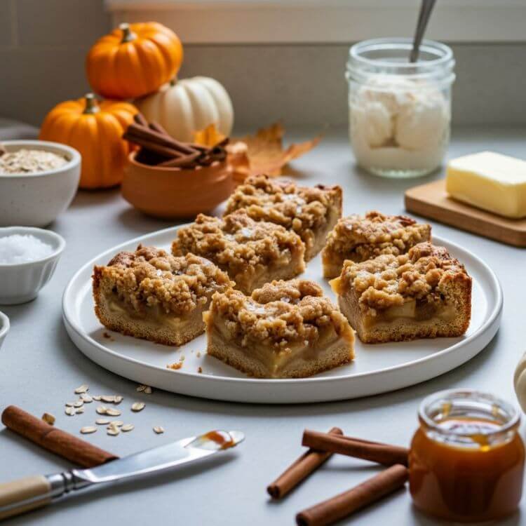Salted Caramel Apple Bars