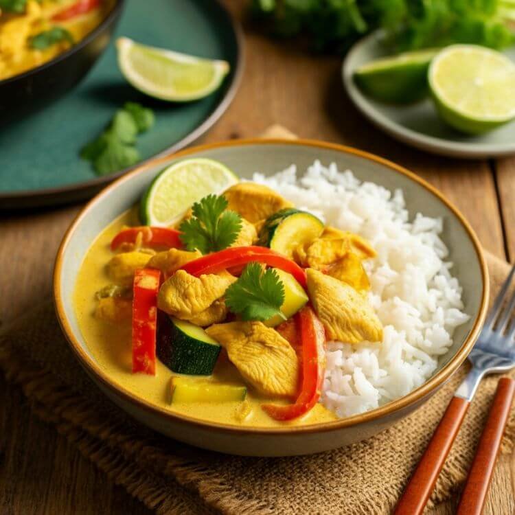 Thai-Inspired Chicken and Vegetable Curry