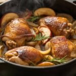 Apple Cider Braised Chicken Thighs
